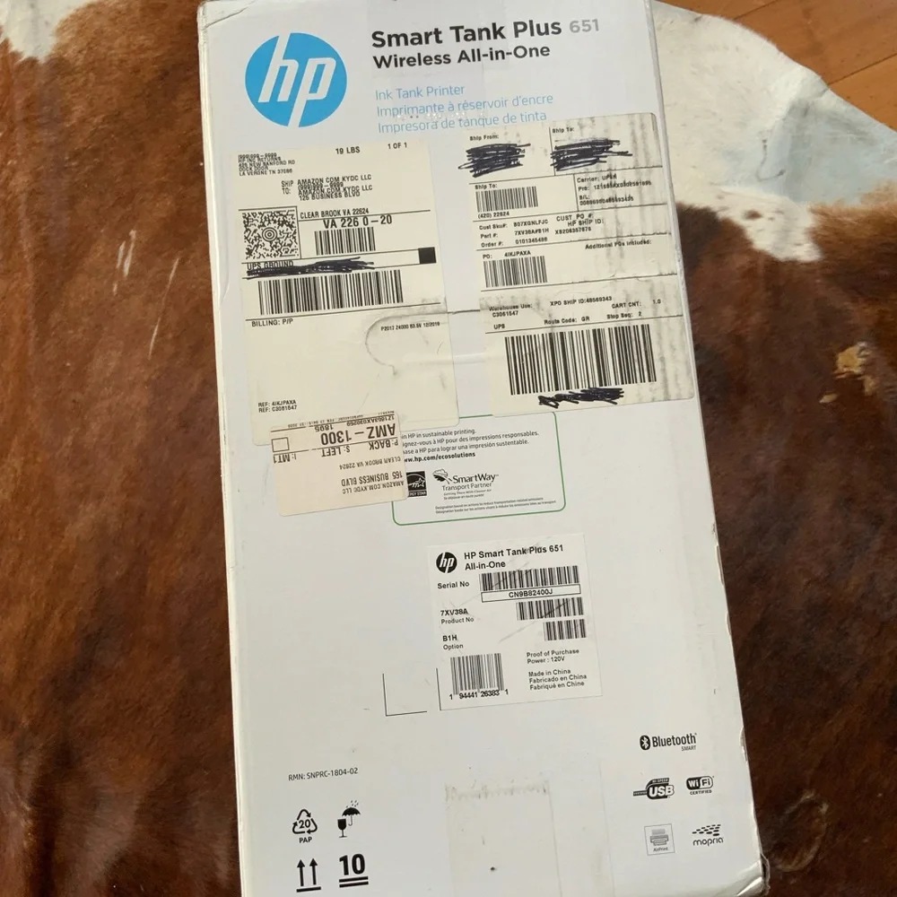 HP Smart Tank Plus 651 Wireless Printer in White